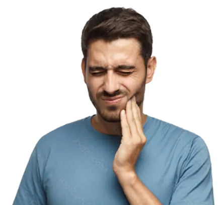 Patient with jaw pain